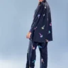 Jelly Fish | Stitched 2 Piece Malai Linen Bell Bottom By MOOD