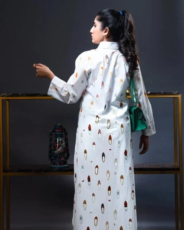 Khusa | Stitched 2 Piece Lawn Long Shirt By MOOD